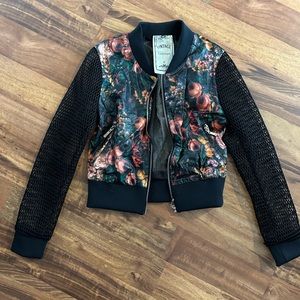 Bomber jacket with unique vintage style